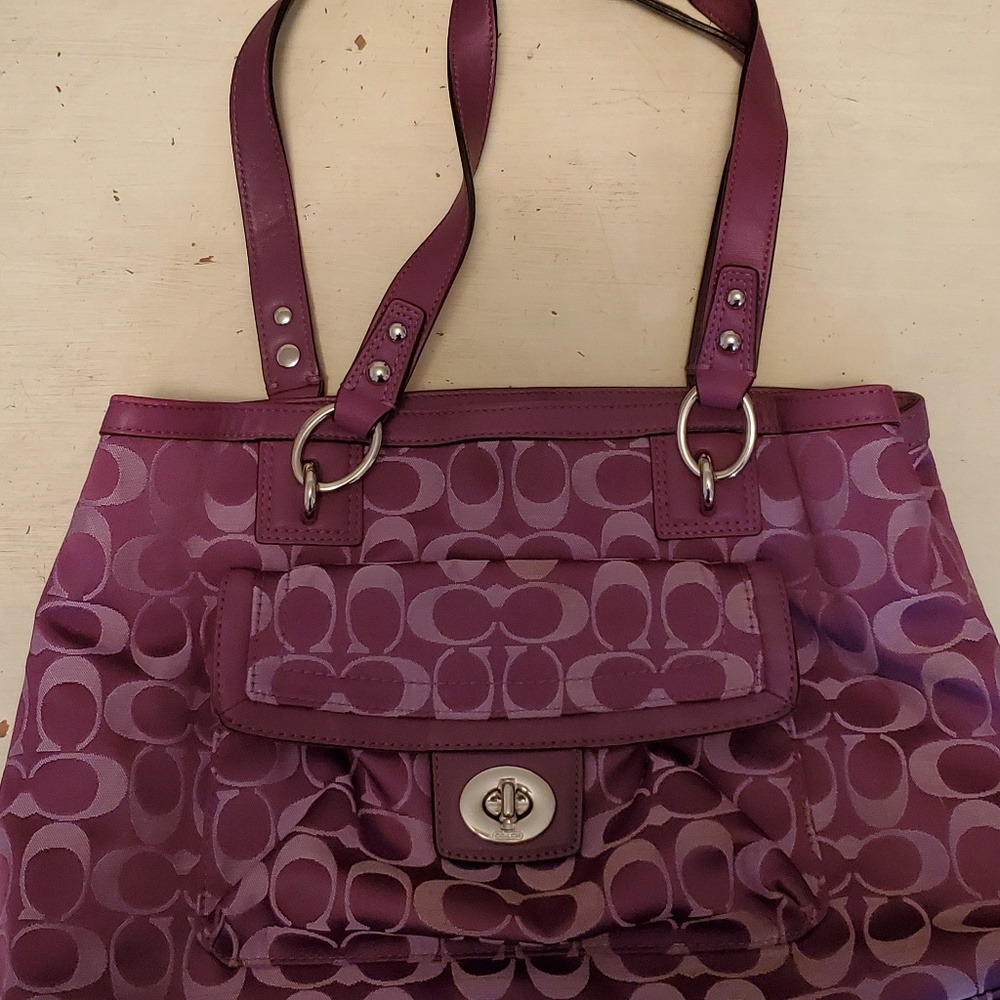 Coach Purple Shoulder Bag